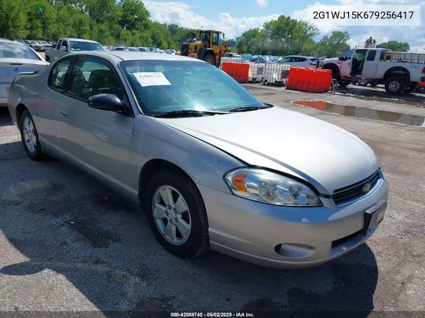 2007 Chevrolet Monte Carlo Ls VIN: 2G1WJ15K679256417 Lot: 42088740