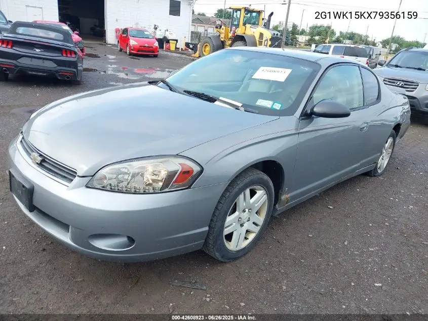 2007 Chevrolet Monte Carlo Lt VIN: 2G1WK15KX79356159 Lot: 42608923