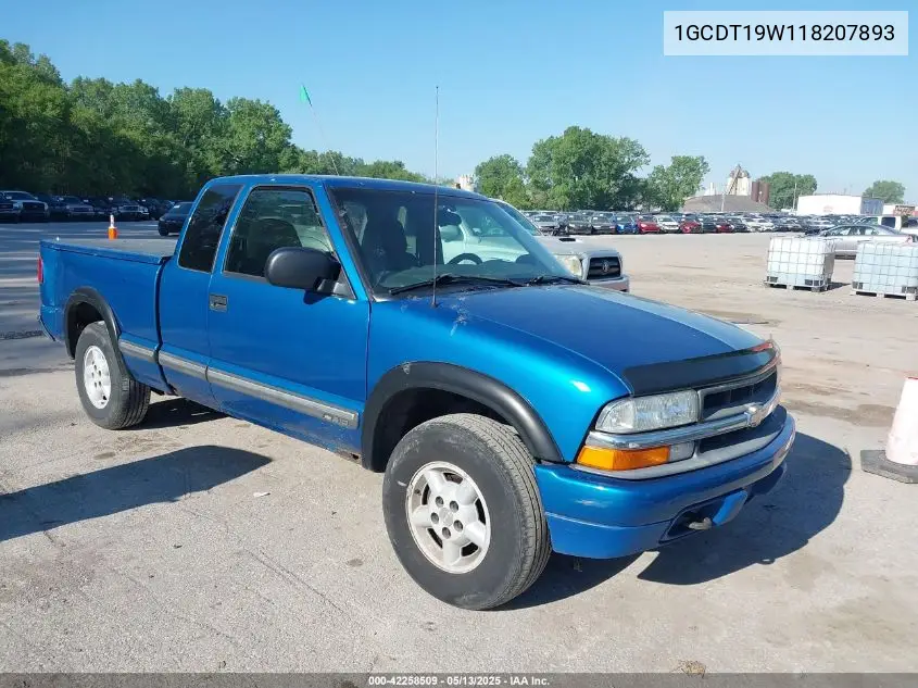 2001 Chevrolet S-10 Ls VIN: 1GCDT19W118207893 Lot: 42258509
