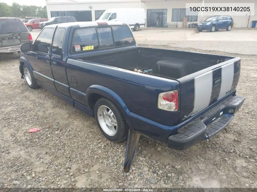 2003 Chevrolet S-10 Ls VIN: 1GCCS19XX38140205 Lot: 42774593