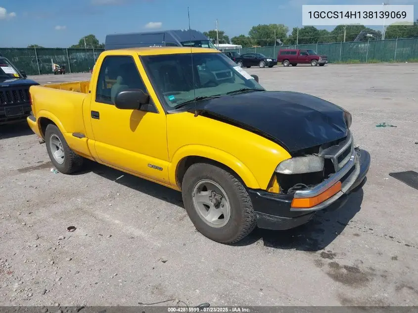 2003 Chevrolet S-10 Ls VIN: 1GCCS14H138139069 Lot: 42815999