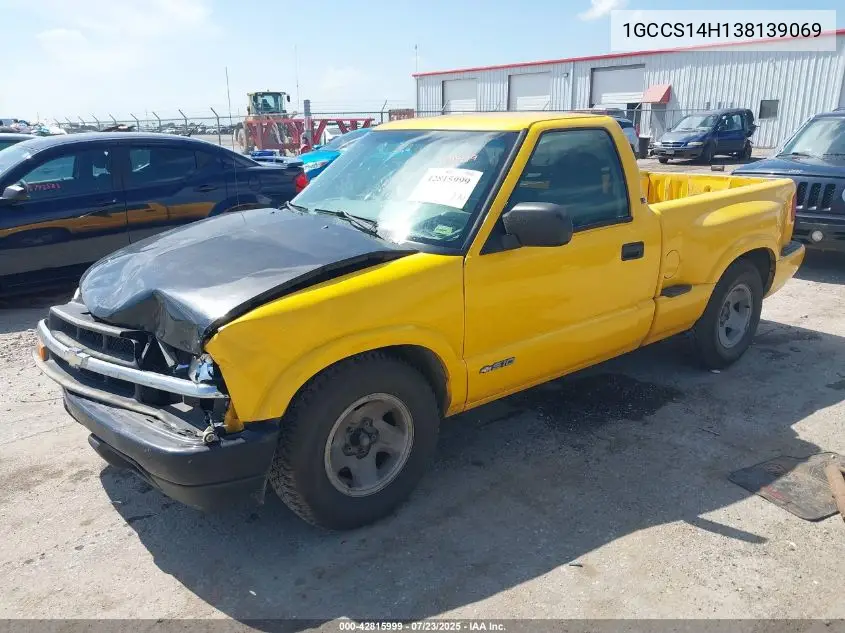 2003 Chevrolet S-10 Ls VIN: 1GCCS14H138139069 Lot: 42815999