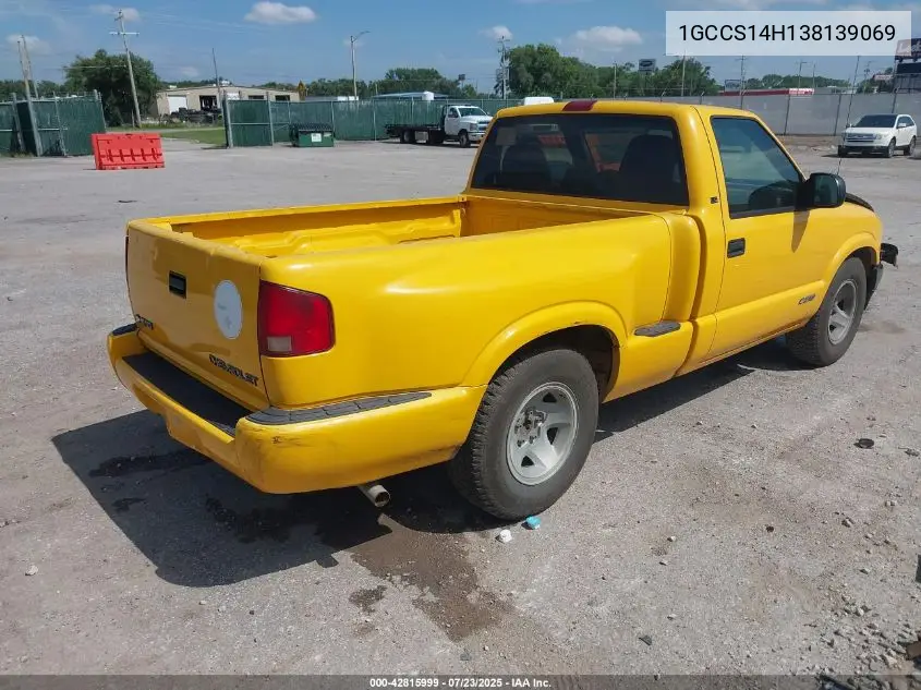 2003 Chevrolet S-10 Ls VIN: 1GCCS14H138139069 Lot: 42815999