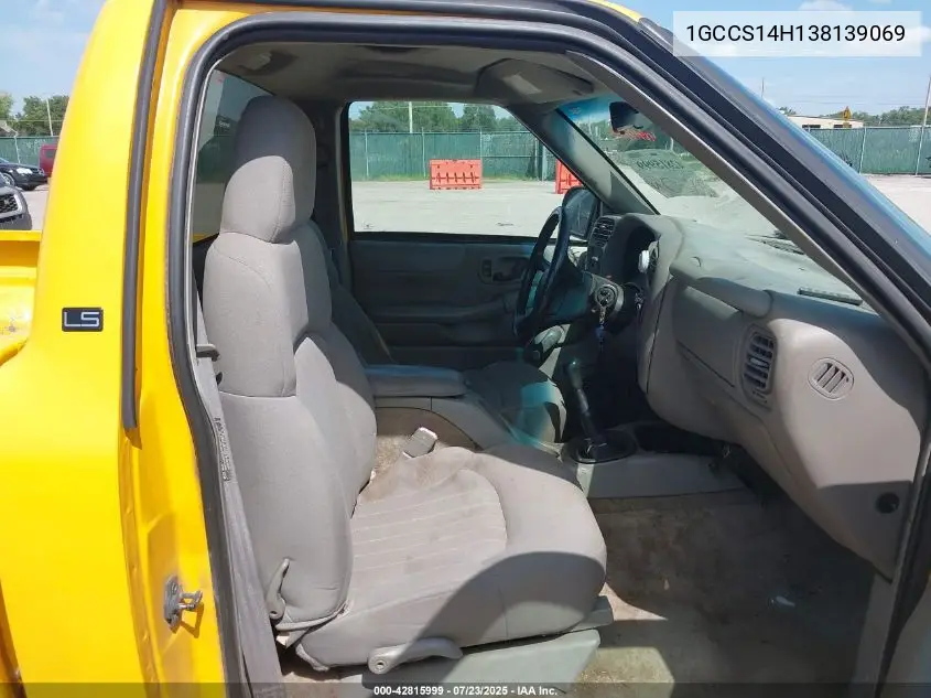 2003 Chevrolet S-10 Ls VIN: 1GCCS14H138139069 Lot: 42815999