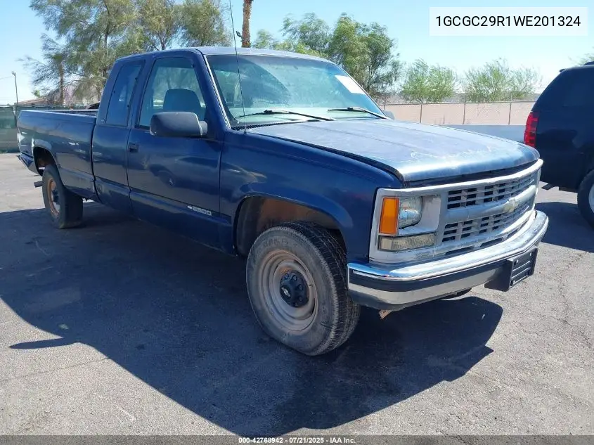 1998 Chevrolet C2500 Fleetside VIN: 1GCGC29R1WE201324 Lot: 42768942