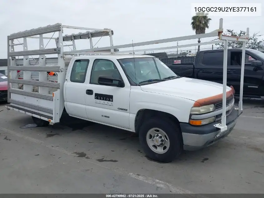 2000 Chevrolet Silverado 2500 VIN: 1GCGC29U2YE377161 Lot: 42790982