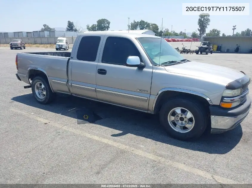 2000 Chevrolet Silverado 1500 Lt VIN: 2GCEC19T7Y1175507 Lot: 42804455