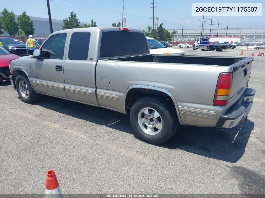 2000 Chevrolet Silverado 1500 Lt VIN: 2GCEC19T7Y1175507 Lot: 42804455