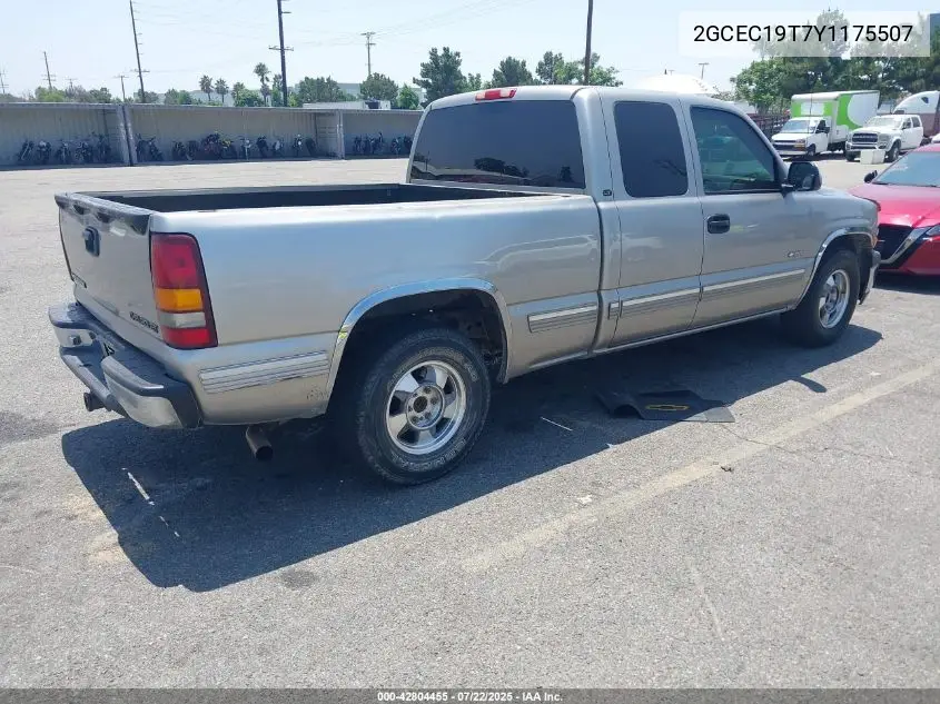 2000 Chevrolet Silverado 1500 Lt VIN: 2GCEC19T7Y1175507 Lot: 42804455