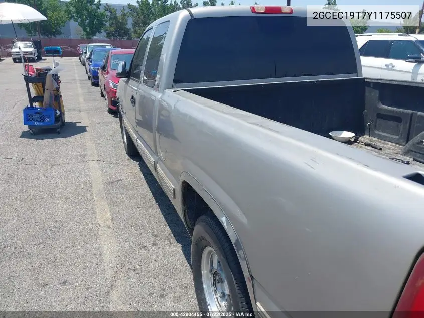 2000 Chevrolet Silverado 1500 Lt VIN: 2GCEC19T7Y1175507 Lot: 42804455