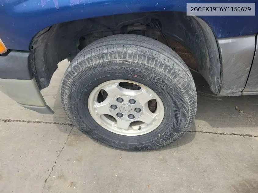 2000 Chevrolet Silverado K1500 VIN: 2GCEK19T6Y1150679 Lot: 42812660