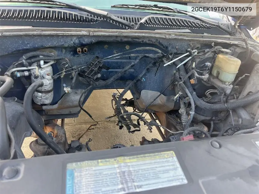 2000 Chevrolet Silverado K1500 VIN: 2GCEK19T6Y1150679 Lot: 42812660
