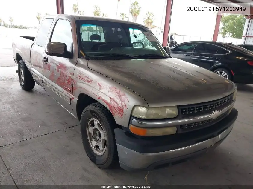 2000 Chevrolet Silverado 1500 Ls VIN: 2GCEC19T5Y1203949 Lot: 42813463