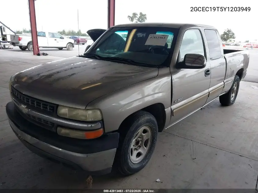 2000 Chevrolet Silverado 1500 Ls VIN: 2GCEC19T5Y1203949 Lot: 42813463
