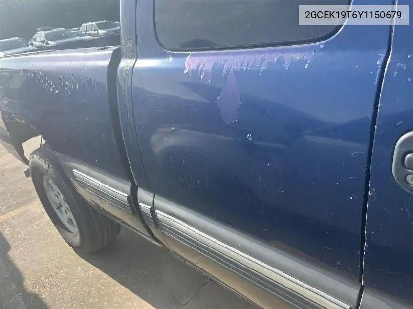 2gcek19t6y1150679 2GCEK19T6Y1150679 2000 Chevrolet Silverado 1500 Ls