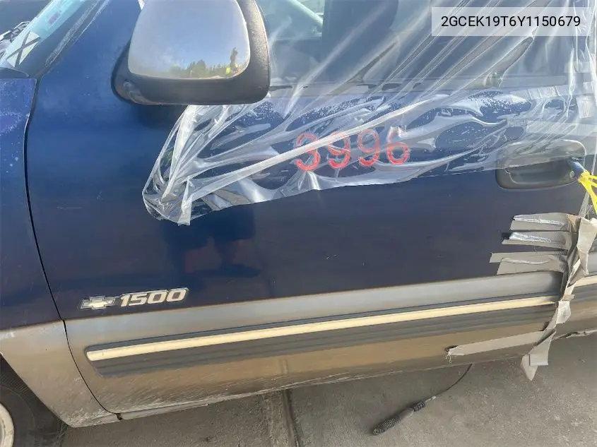 2gcek19t6y1150679 2GCEK19T6Y1150679 2000 Chevrolet Silverado 1500 Ls