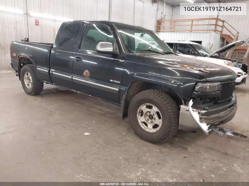 2001 Chevrolet Silverado 1500 Ls VIN: 1GCEK19T91Z164721 Lot: 42258723