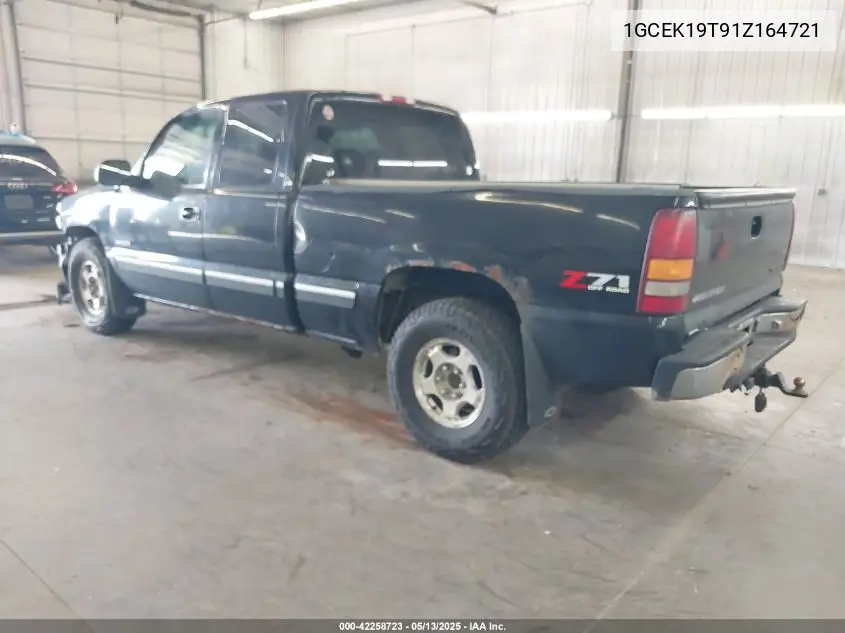 2001 Chevrolet Silverado 1500 Ls VIN: 1GCEK19T91Z164721 Lot: 42258723