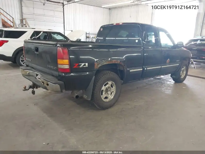 2001 Chevrolet Silverado 1500 Ls VIN: 1GCEK19T91Z164721 Lot: 42258723