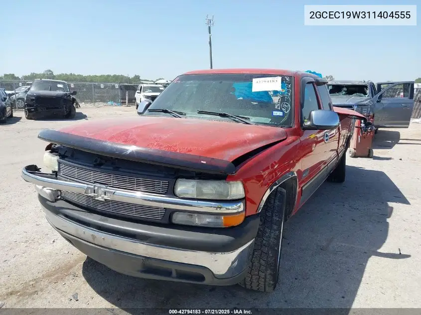 2001 Chevrolet Silverado 1500 Ls VIN: 2GCEC19W311404555 Lot: 42794183