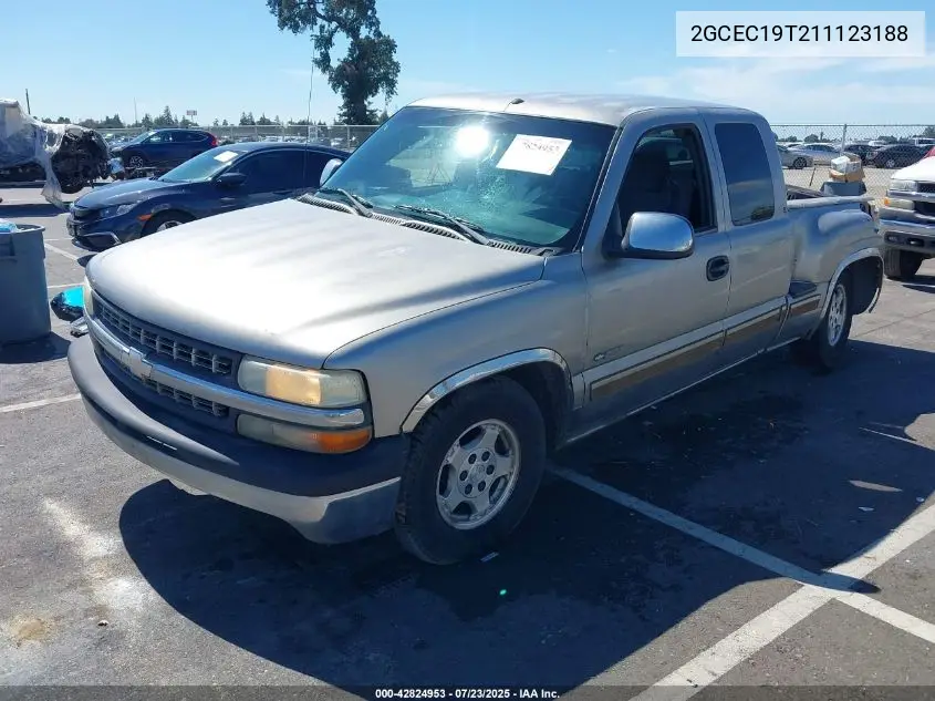 2001 Chevrolet Silverado 1500 Ls VIN: 2GCEC19T211123188 Lot: 42824953
