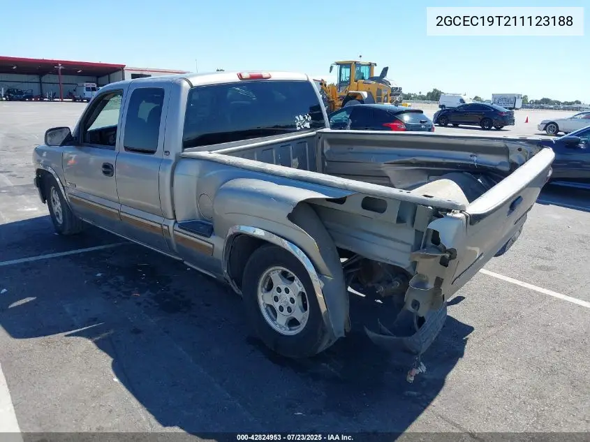2001 Chevrolet Silverado 1500 Ls VIN: 2GCEC19T211123188 Lot: 42824953