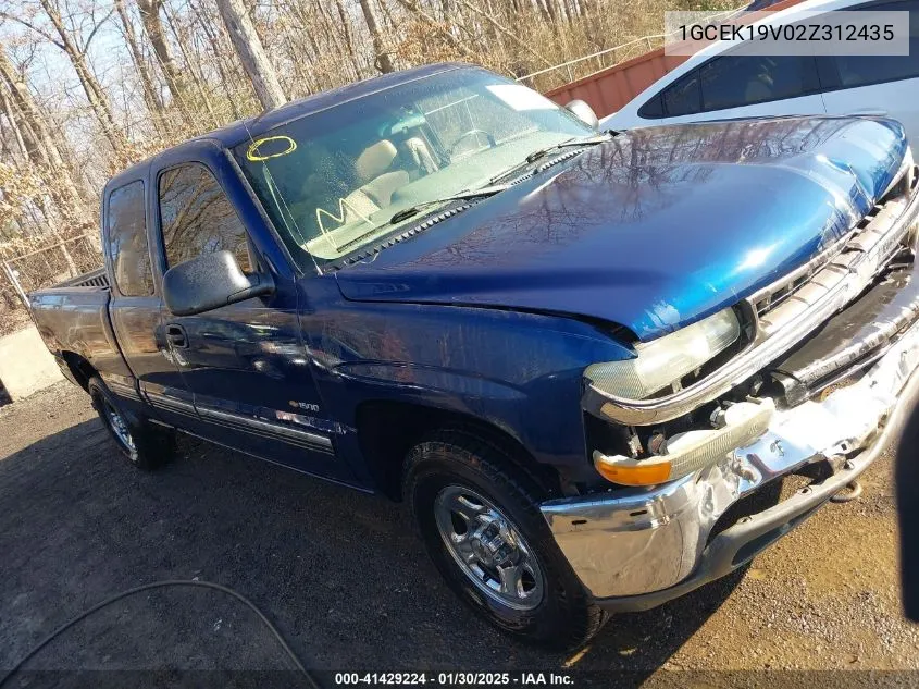 2002 Chevrolet Silverado 1500 VIN: 1GCEK19V02Z312435 Lot: 41429224