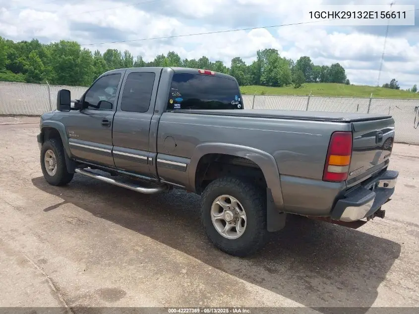 2002 Chevrolet Silverado 2500Hd Lt VIN: 1GCHK29132E156611 Lot: 42227369