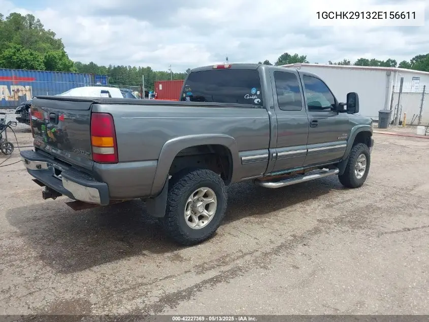 2002 Chevrolet Silverado 2500Hd Lt VIN: 1GCHK29132E156611 Lot: 42227369