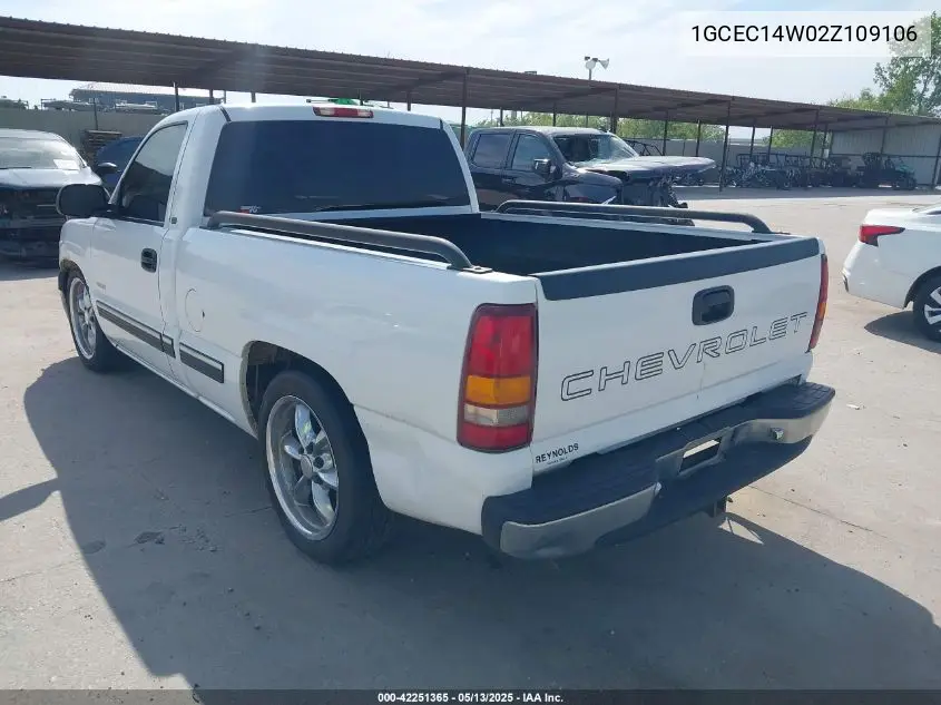 2002 Chevrolet Silverado 1500 VIN: 1GCEC14W02Z109106 Lot: 42251365