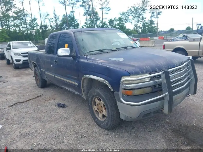 2002 Chevrolet Silverado 1500 Ls VIN: 2GCEK19T021148322 Lot: 42255902