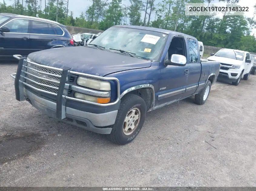 2002 Chevrolet Silverado 1500 Ls VIN: 2GCEK19T021148322 Lot: 42255902
