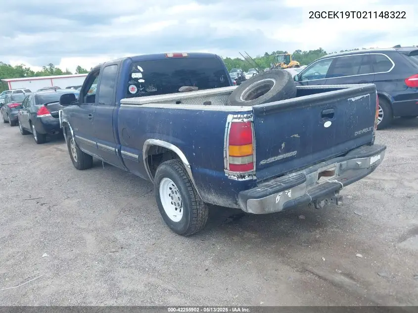 2002 Chevrolet Silverado 1500 Ls VIN: 2GCEK19T021148322 Lot: 42255902