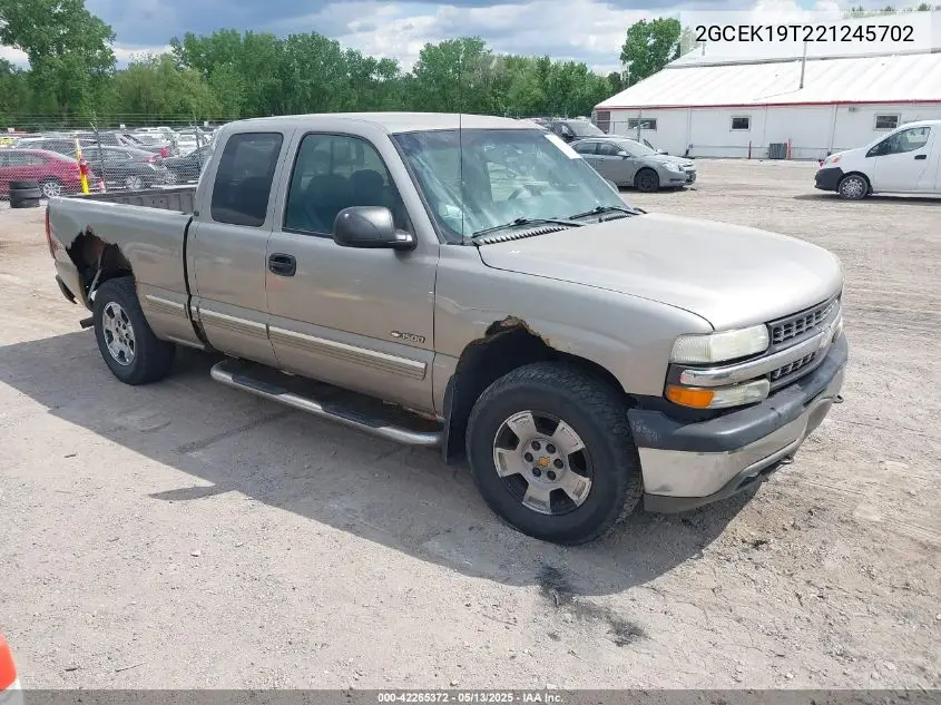 2002 Chevrolet Silverado 1500 Lt VIN: 2GCEK19T221245702 Lot: 42265372