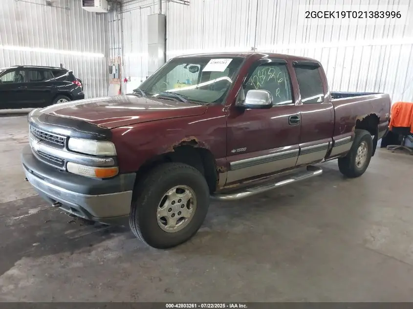 2002 Chevrolet Silverado 1500 Ls VIN: 2GCEK19T021383996 Lot: 42803261