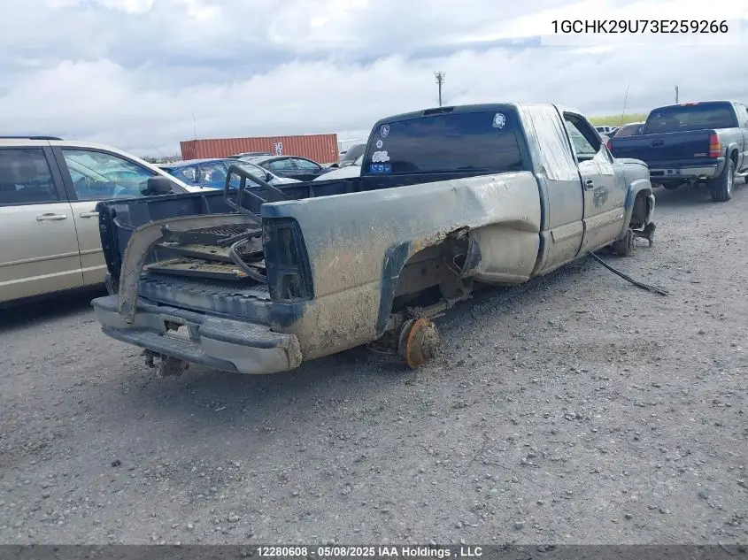 2003 Chevrolet Silverado K2500 Heavy Duty VIN: 1GCHK29U73E259266 Lot: 12280608