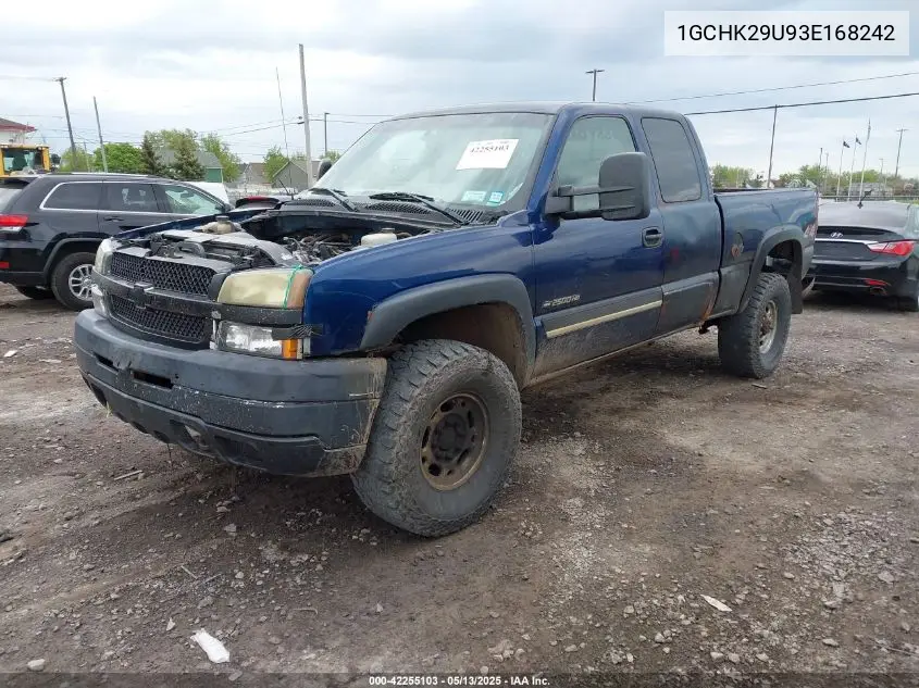 2003 Chevrolet Silverado 2500Hd Ls VIN: 1GCHK29U93E168242 Lot: 42255103