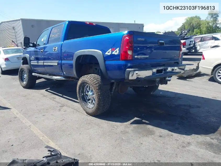 2003 Chevrolet Silverado K2500 Heavy Duty VIN: 1GCHK23103F196813 Lot: 42806668