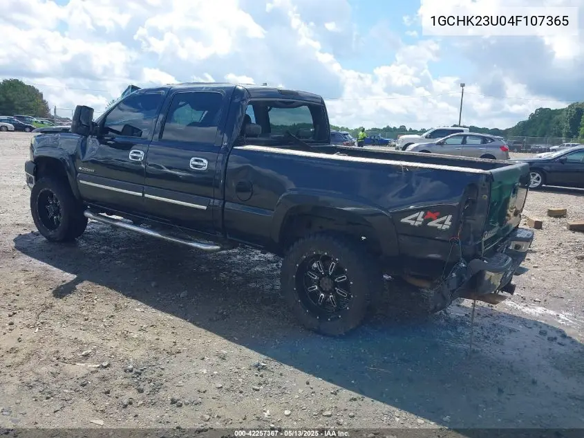 2004 Chevrolet Silverado 2500Hd Ls VIN: 1GCHK23U04F107365 Lot: 42257367