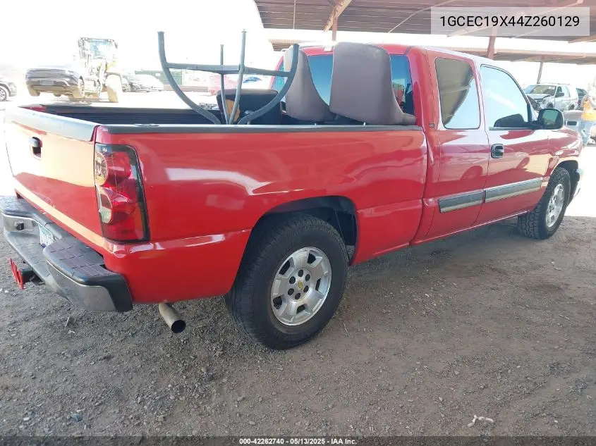 2004 Chevrolet Silverado 1500 VIN: 1GCEC19X44Z260129 Lot: 42262740