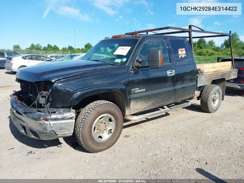 2004 Chevrolet Silverado 2500Hd Lt VIN: 1GCHK29284E314422 Lot: 42789462