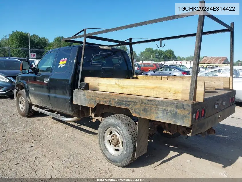 2004 Chevrolet Silverado 2500Hd Lt VIN: 1GCHK29284E314422 Lot: 42789462