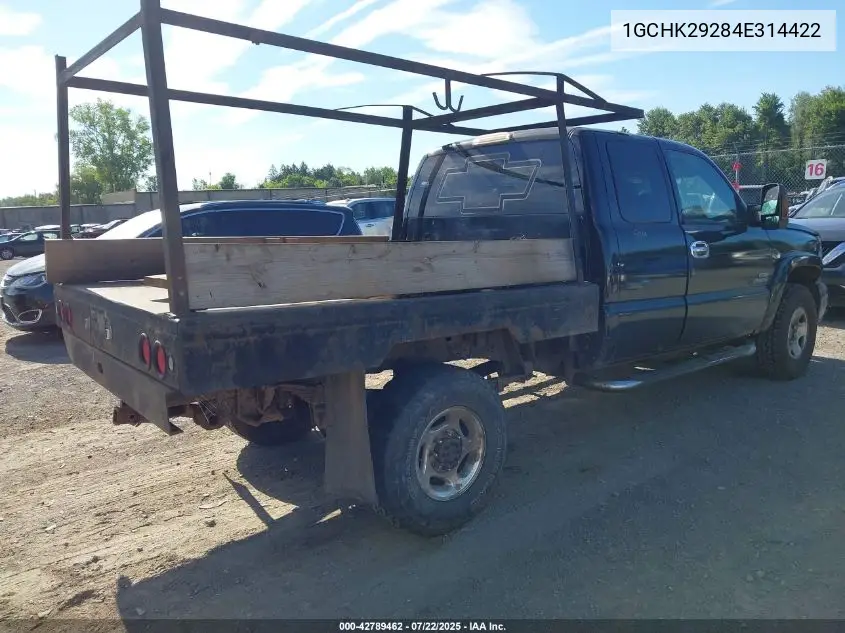 2004 Chevrolet Silverado 2500Hd Lt VIN: 1GCHK29284E314422 Lot: 42789462