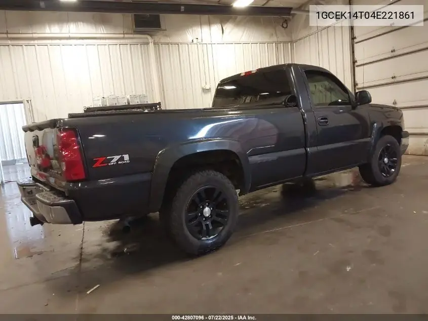 2004 Chevrolet Silverado 1500 Z71 VIN: 1GCEK14T04E221861 Lot: 42807096