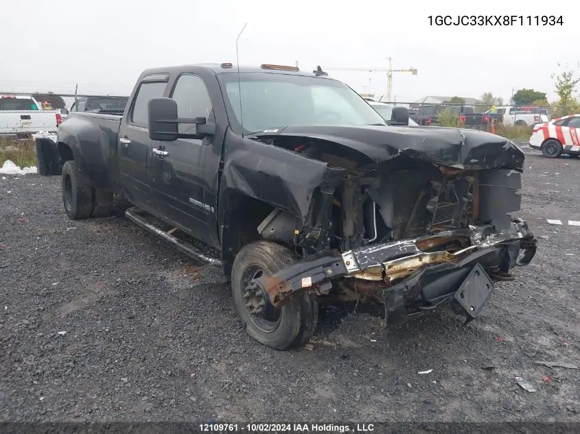 2008 Chevrolet Silverado C3500 VIN: 1GCJC33KX8F111934 Lot: 12109761