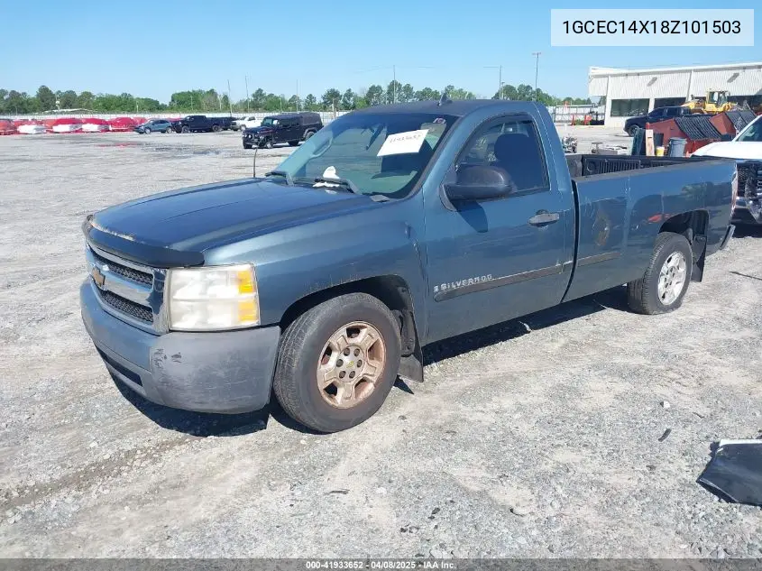 2008 Chevrolet Silverado 1500 Work Truck VIN: 1GCEC14X18Z101503 Lot: 41933652