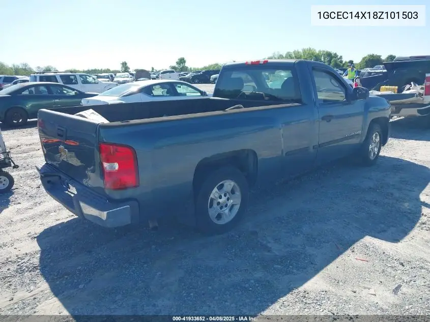2008 Chevrolet Silverado 1500 Work Truck VIN: 1GCEC14X18Z101503 Lot: 41933652