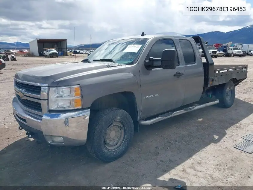 2008 Chevrolet Silverado 2500Hd Lt1 VIN: 1GCHK29678E196453 Lot: 41989128