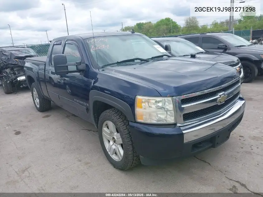 2008 Chevrolet Silverado K1500 VIN: 2GCEK19J981271298 Lot: 42242284
