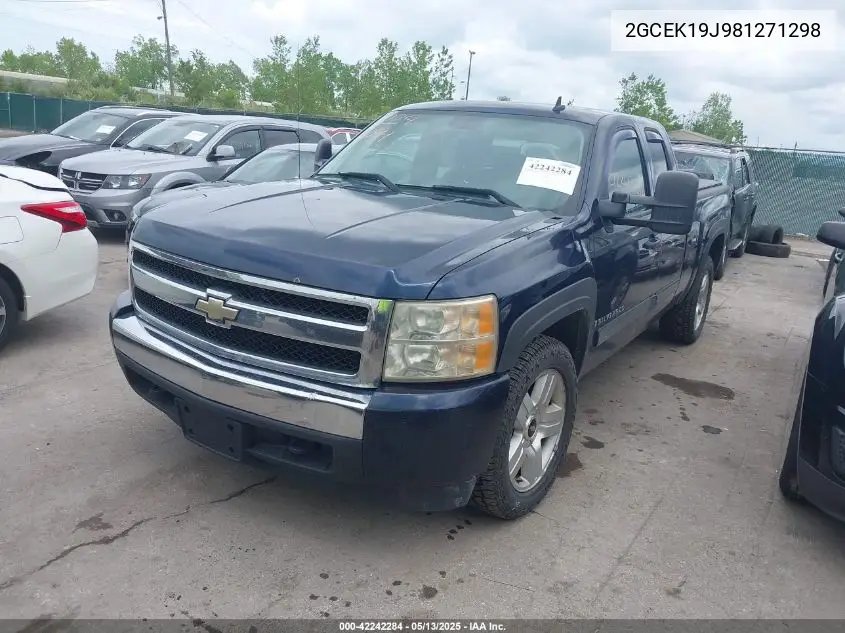 2008 Chevrolet Silverado K1500 VIN: 2GCEK19J981271298 Lot: 42242284